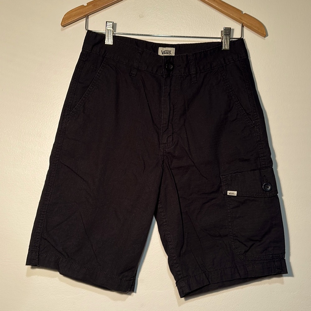 Vans Black Cargo Skateboard Pocket Shorts 28